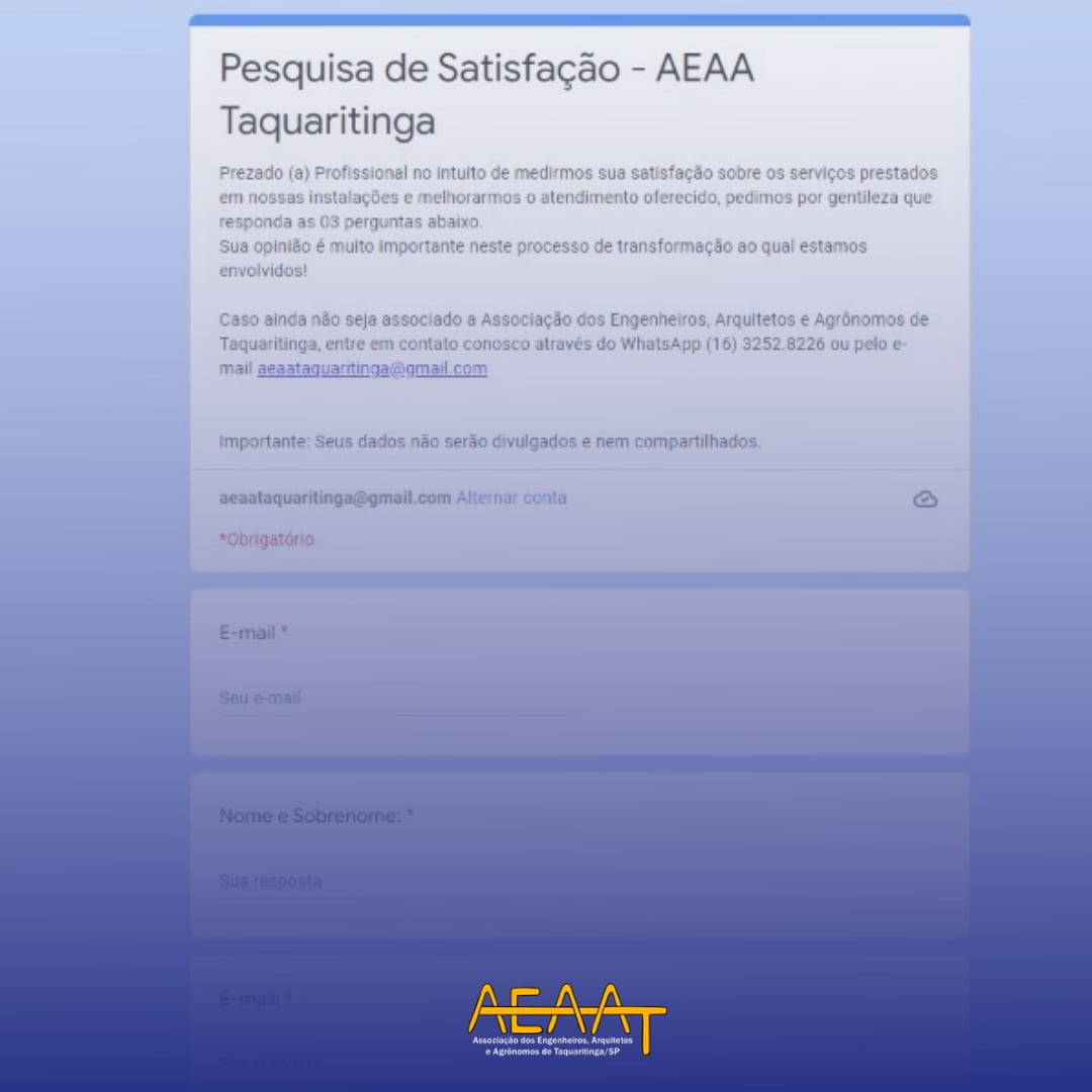 Pesquisa de Satisfação AEAAT